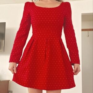 Vintage 60's Red Sweetheart Dress sz S